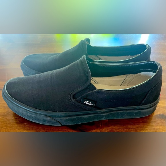 Vans Shoes Black Classic Slip On Vans Womens Size 9 Poshmark